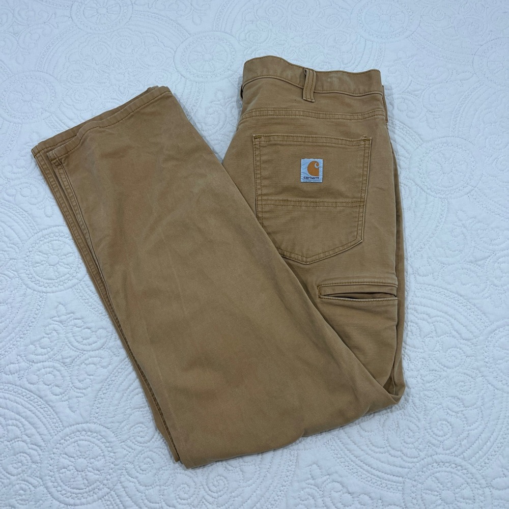 Carhartt Mens Relaxed Fit Canvas Work Pants Brown 102517-918 36x30